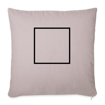 Quadrat nicht gefüllt - Housse de coussin décorative 45 x 45 cm - taupe clair - Devant