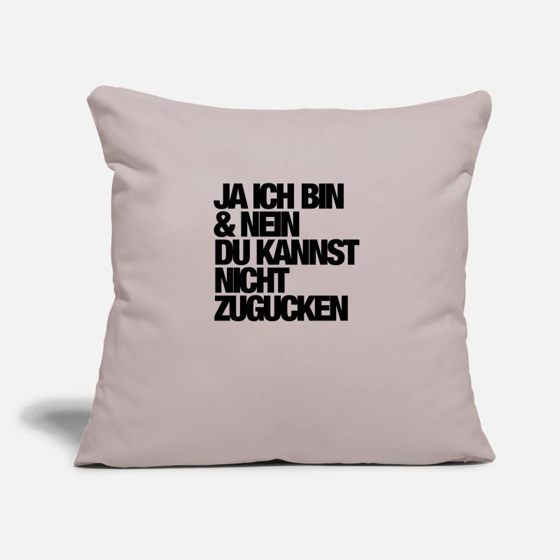 Ja - Ich bin Sofakissenbezug 45 x 45 cm