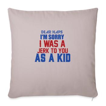 Je DÉSOLÉ ETAIS Jerk VOUS COMME KID - Housse de coussin décorative 45 x 45 cm - taupe clair - Devant