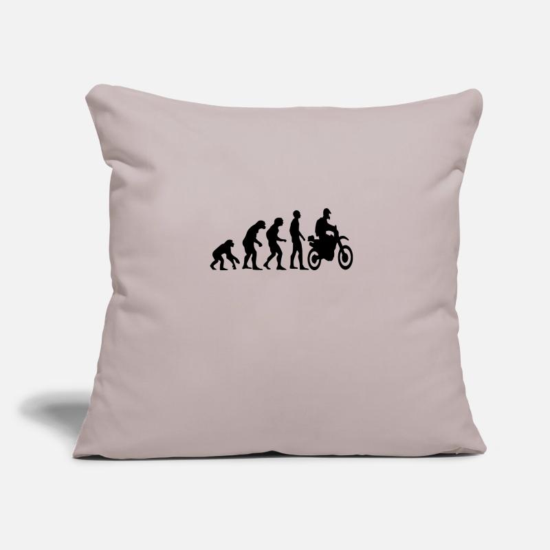 Human Evolution Enduro Housse de coussin décorative 45 x 45 cm