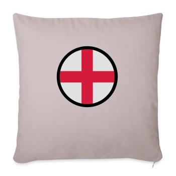 Sous le signe de l'Angleterre - Housse de coussin décorative 45 x 45 cm - taupe clair - Devant