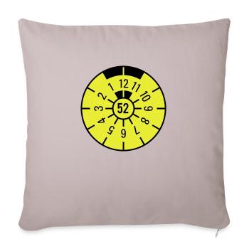 TÜV 1952 - Housse de coussin décorative 45 x 45 cm - taupe clair - Devant