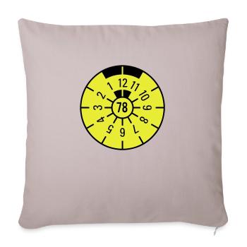 TÜV 1978 - Housse de coussin décorative 45 x 45 cm - taupe clair - Devant