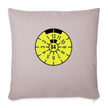TÜV 1984 - Housse de coussin décorative 45 x 45 cm - taupe clair - Devant
