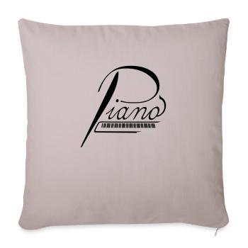 Piano - Sofakissenbezug 45 x 45 cm - helles Taupe - Vorne