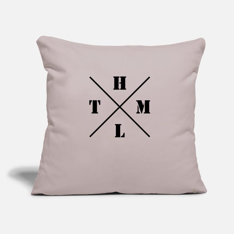 HTML Logo Sofa pillowcase 17,3'' x 17,3'' (45 x 45 cm)