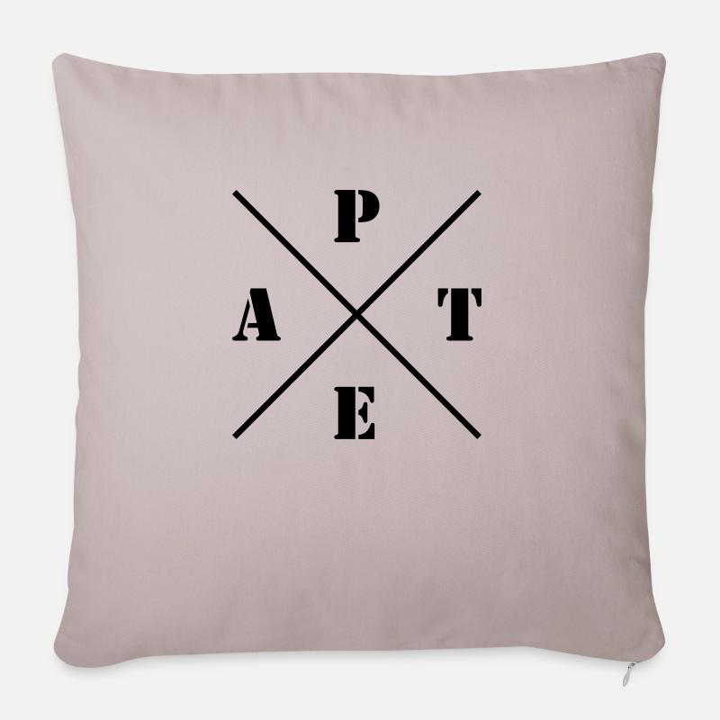 Mafia Pate Logo - Sofakissenbezug 45 x 45 cm - helles Taupe
