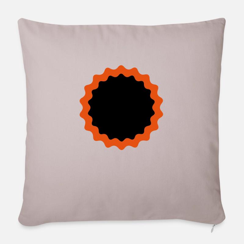 Patchs de vélo - Housse de coussin décorative 45 x 45 cm - taupe clair