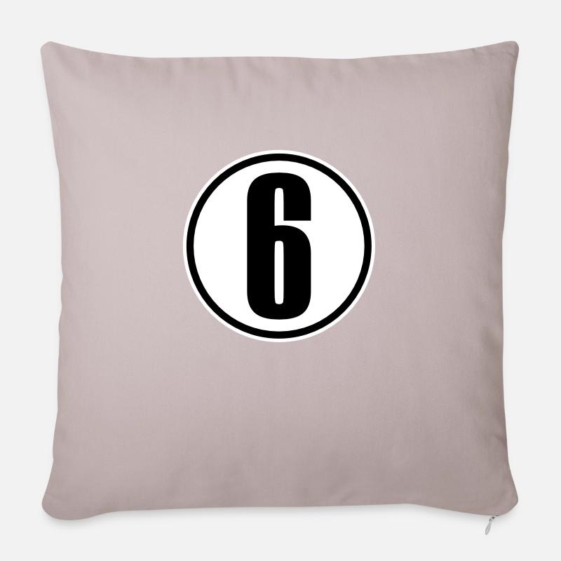 6 - Sofa pillowcase 17,3'' x 17,3'' (45 x 45 cm) - light taupe