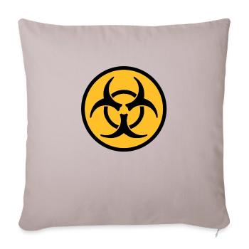 Virus - Sofa pillowcase 17,3'' x 17,3'' (45 x 45 cm) - light taupe - Front