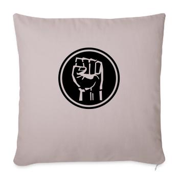 power_hand_1_f1 - Housse de coussin décorative 45 x 45 cm - taupe clair - Devant