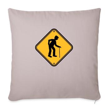 Shield attention danger danger caution note warn - Sofa pillowcase 17,3'' x 17,3'' (45 x 45 cm) - light taupe - Front