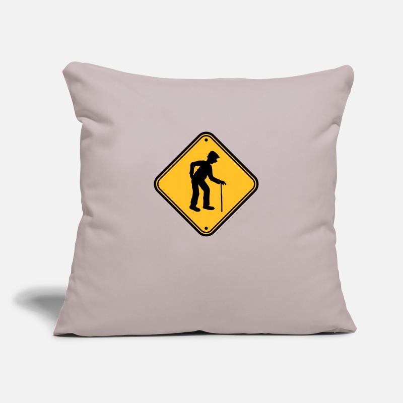 Shield attention danger danger caution note warn Sofa pillowcase 17,3'' x 17,3'' (45 x 45 cm)