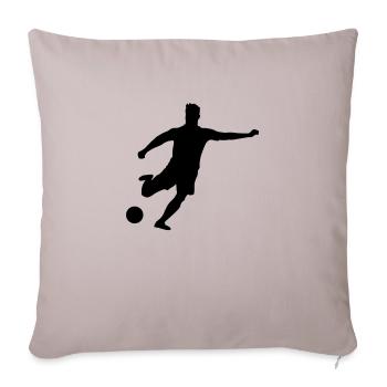 fussballer__f1 - Housse de coussin décorative 45 x 45 cm - taupe clair - Devant