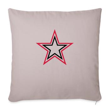 stars - Sofa pillowcase 17,3'' x 17,3'' (45 x 45 cm) - light taupe - Front