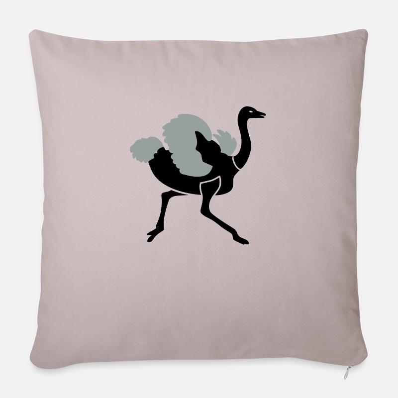 Strauss - Sofakissenbezug 45 x 45 cm - helles Taupe
