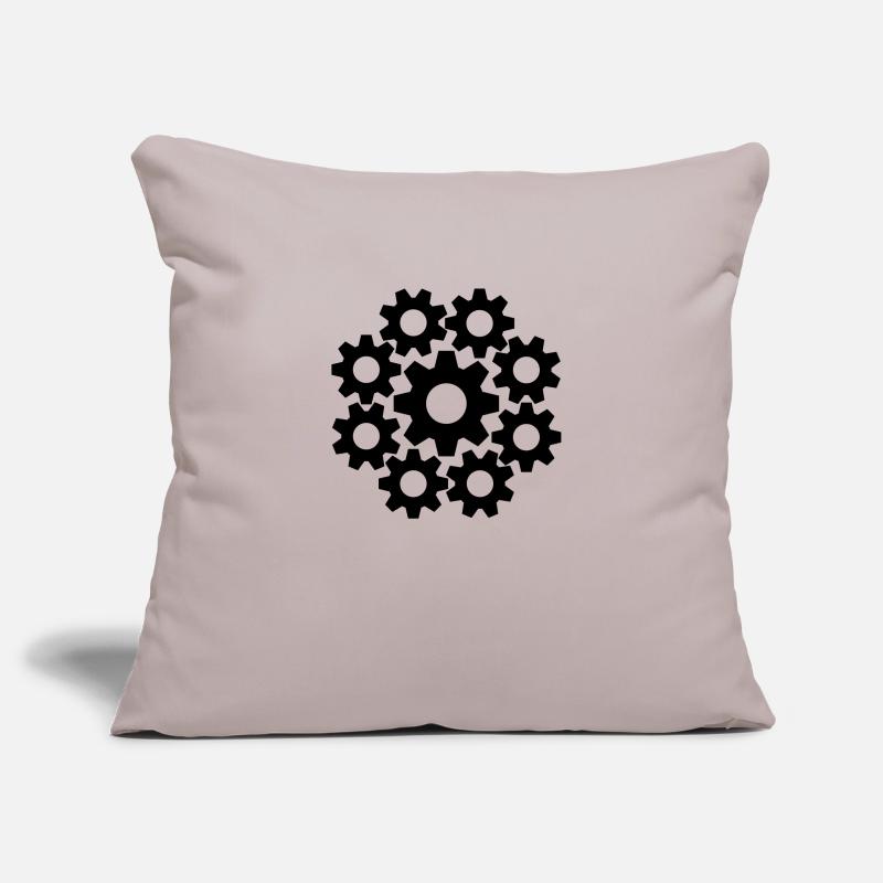 cool circle round pattern mechanical worker engineering Sofa pillowcase 17,3'' x 17,3'' (45 x 45 cm)