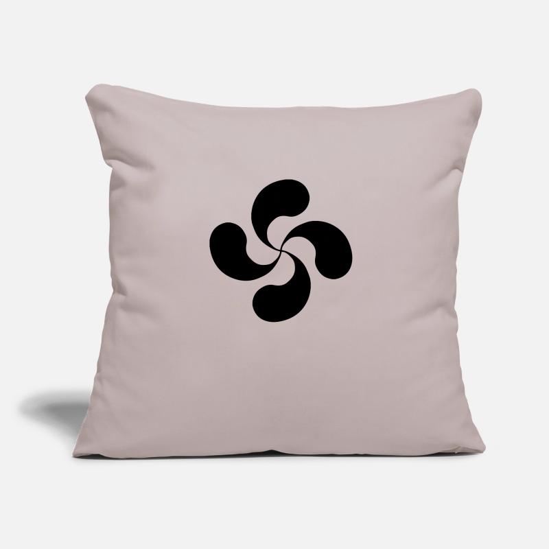 Basque Cross oldshool lauburu Sofa pillowcase 17,3'' x 17,3'' (45 x 45 cm)