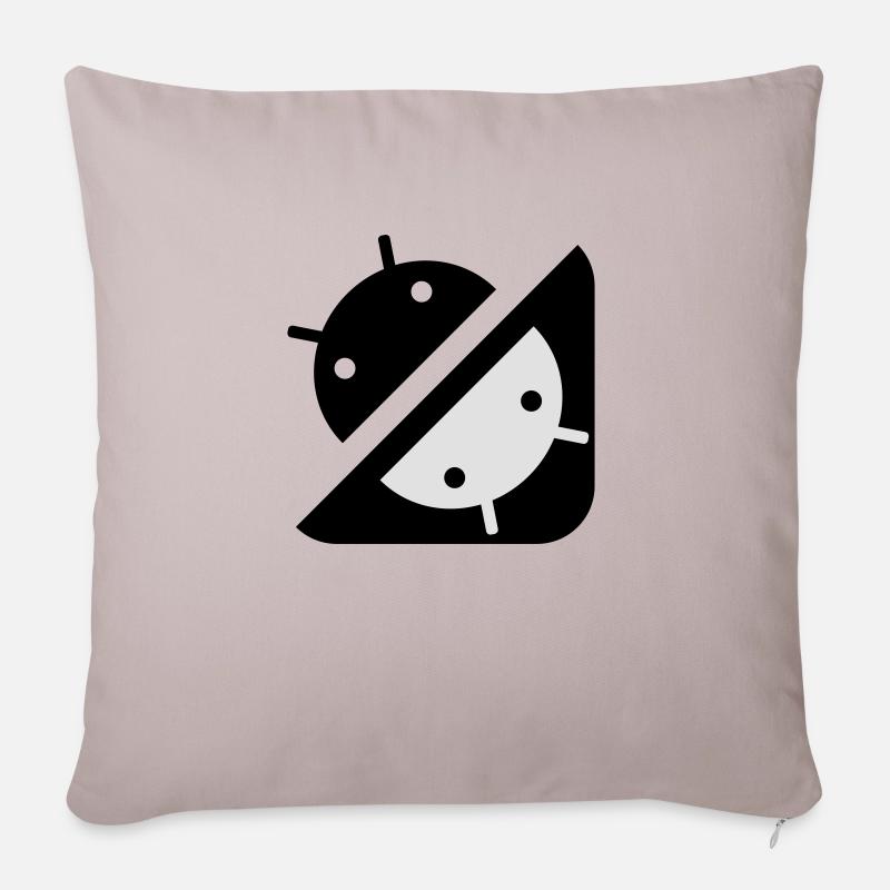 Ying Yang - Droid - Sofakissenbezug 45 x 45 cm - helles Taupe