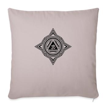 Om Aum 1 - Sofa pillowcase 17,3'' x 17,3'' (45 x 45 cm) - light taupe - Front