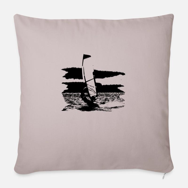 Windsurfer - Sofakissenbezug 45 x 45 cm - helles Taupe