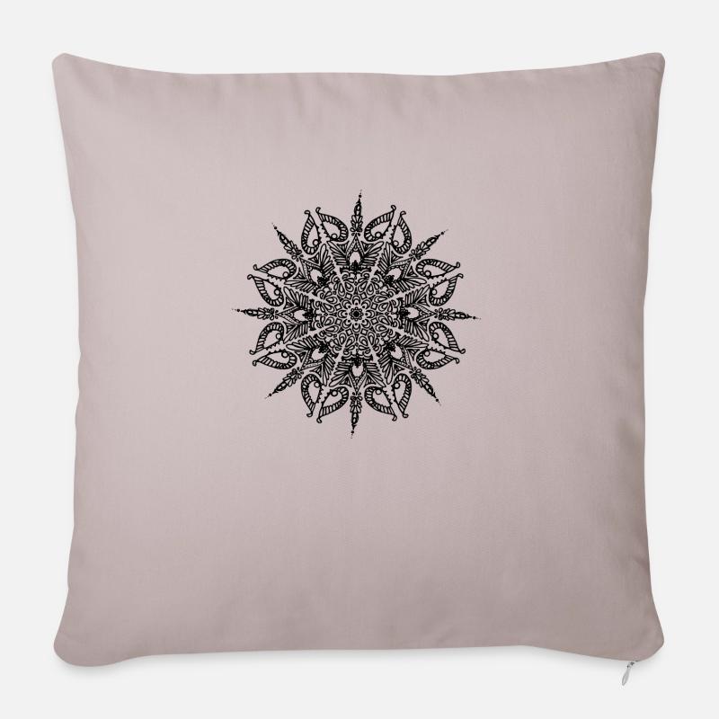 ornament - Sofa pillowcase 17,3'' x 17,3'' (45 x 45 cm) - light taupe