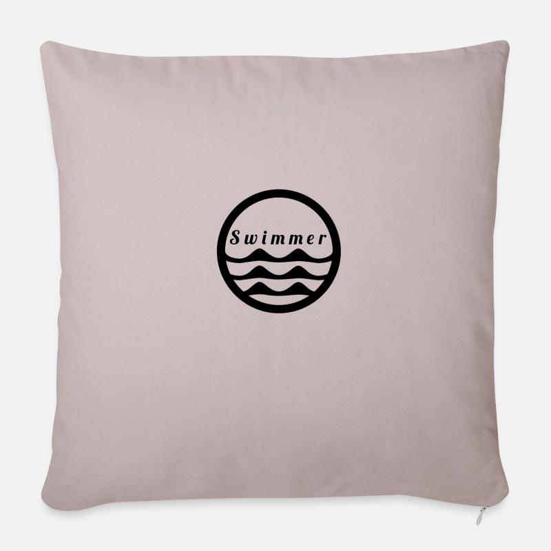Swimmer - Sofakissenbezug 45 x 45 cm - helles Taupe