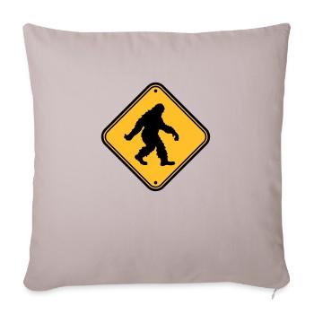 Bouclier note danger mise en garde zone de mise en garde warnun - Housse de coussin décorative 45 x 45 cm - taupe clair - Devant