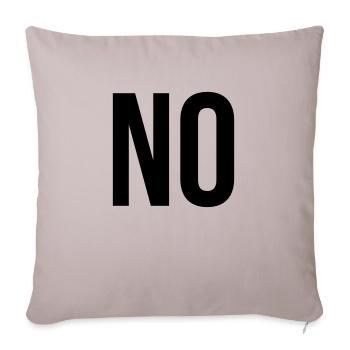 no - Housse de coussin décorative 45 x 45 cm - taupe clair - Devant