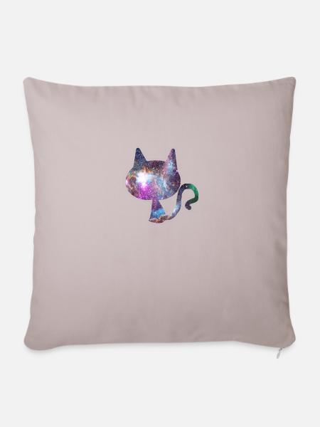 Alle Designs Universum in der Katze Katzenbesitzer - Sofakissenbezug 45 x 45 cm - helles Taupe