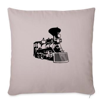 locomotive - Housse de coussin décorative 45 x 45 cm - taupe clair - Devant