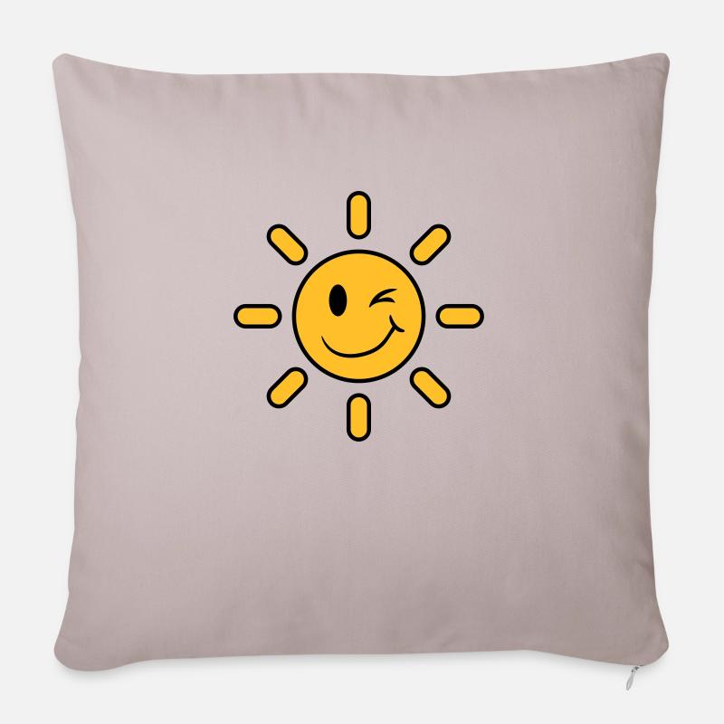 Sun - Sofakissenbezug 45 x 45 cm - helles Taupe