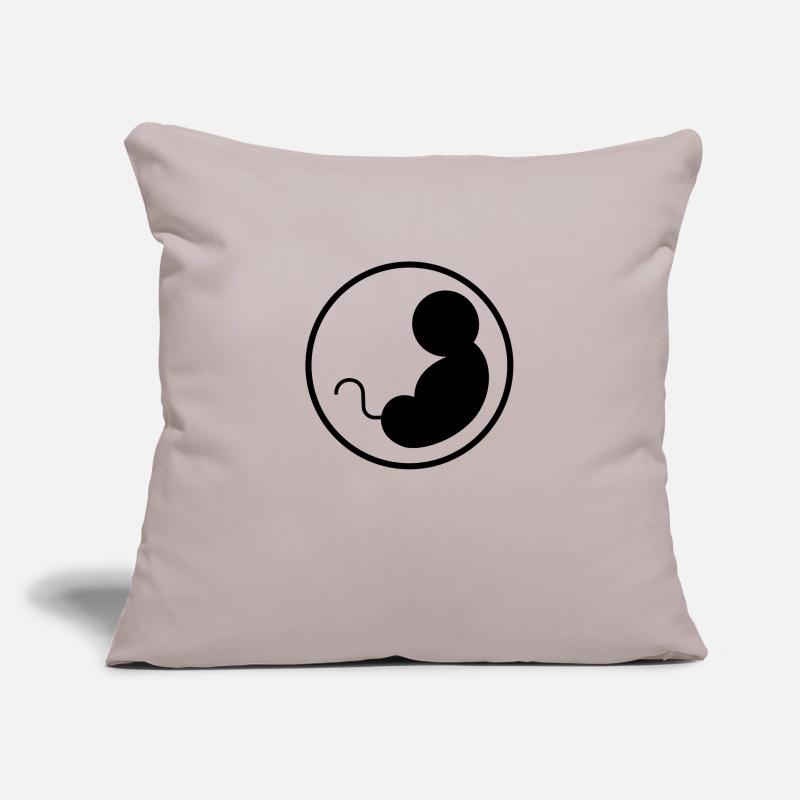 Enceinte - Bébé - Maternité - Grossesse Housse de coussin décorative 45 x 45 cm