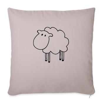 sheep mouton - Housse de coussin décorative 45 x 45 cm - taupe clair - Devant