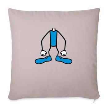 stehender koerper ohne kopf clipart comic cartoon - Sofakissenbezug 45 x 45 cm - helles Taupe - Vorne