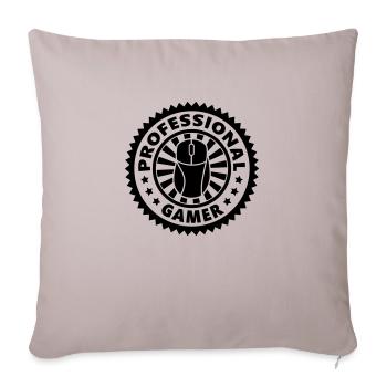 Pro Gamer (Stempel) - Sofakissenbezug 45 x 45 cm - helles Taupe - Vorne