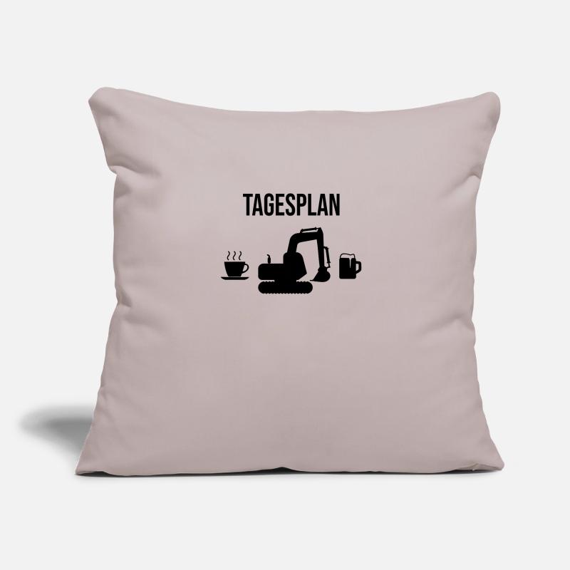 Bagger Tagesplan Geschenk Sofakissenbezug 45 x 45 cm