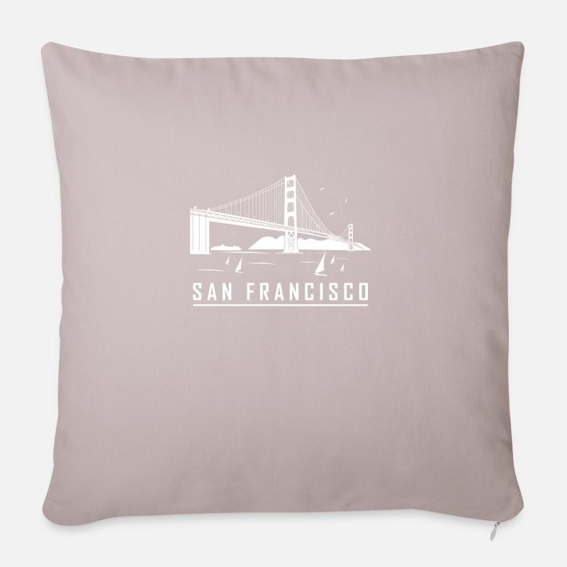 San Francisco - Sofakissenbezug 45 x 45 cm - helles Taupe