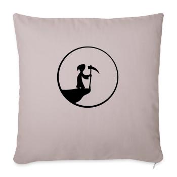 Vollmond nacht klippe tod sense sonne - Sofakissenbezug 45 x 45 cm - helles Taupe - Vorne