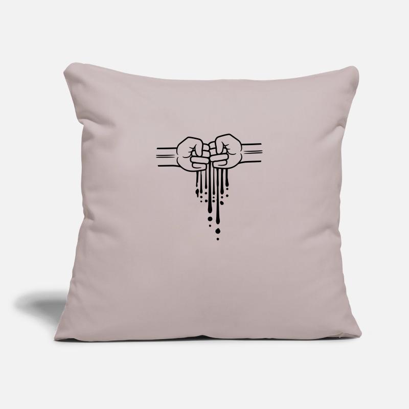 graffiti drip 2 friends team faust greeting a Sofa pillowcase 17,3'' x 17,3'' (45 x 45 cm)