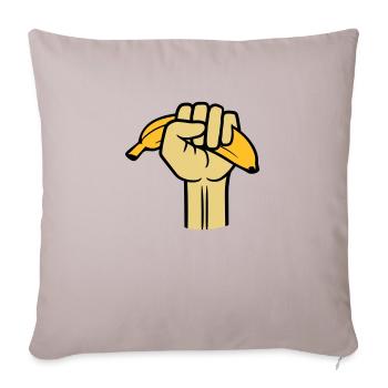 faust banane fruits délicieux faim manger saine main - Housse de coussin décorative 45 x 45 cm - taupe clair - Devant