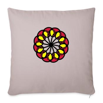 mandala - Housse de coussin décorative 45 x 45 cm - taupe clair - Devant