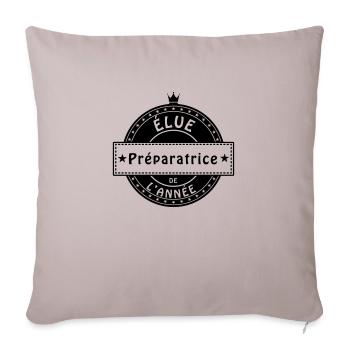 elue preparatrice - Housse de coussin décorative 45 x 45 cm - taupe clair - Devant