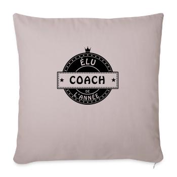 elu coach - Housse de coussin décorative 45 x 45 cm - taupe clair - Devant