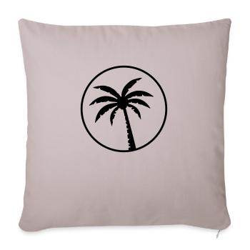 palm design tree - Sofakissenbezug 45 x 45 cm - helles Taupe - Vorne