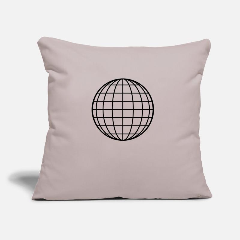 Sphere Globe Circle Round Geometric Shape Sofa pillowcase 17,3'' x 17,3'' (45 x 45 cm)