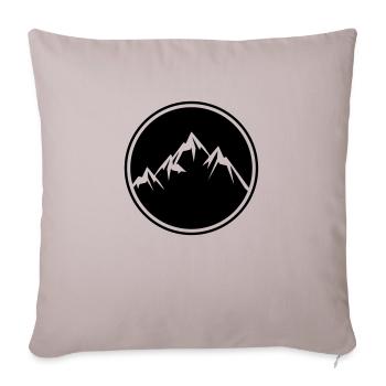 mountains icon - Sofakissenbezug 45 x 45 cm - helles Taupe - Vorne