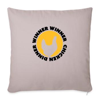 Winner Winner Chicken Dinner - Sofa pillowcase 17,3'' x 17,3'' (45 x 45 cm) - light taupe - Front