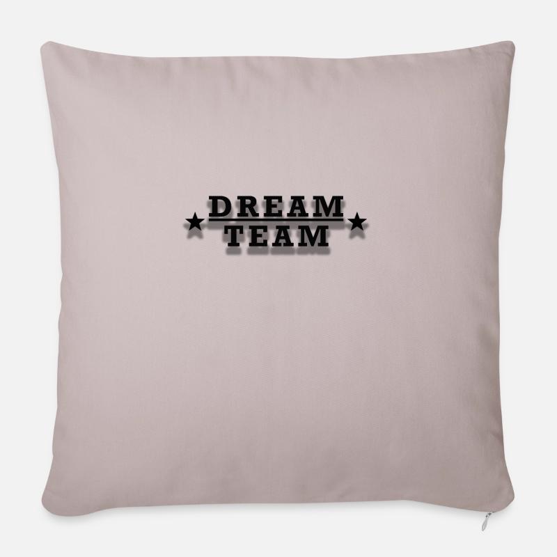 Dream Team - Sofakissenbezug 45 x 45 cm - helles Taupe