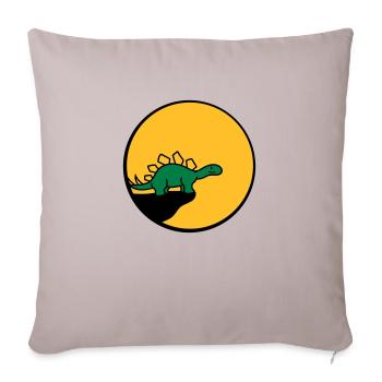 cool cliff moon night howl wolf werewolf stegosaur - Sofa pillowcase 17,3'' x 17,3'' (45 x 45 cm) - light taupe - Front